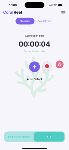 CoralReef VPN Connected